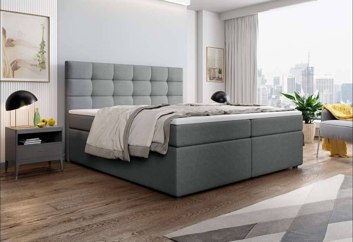 Palma box spring bed with storage space. Available in 7 sizes!