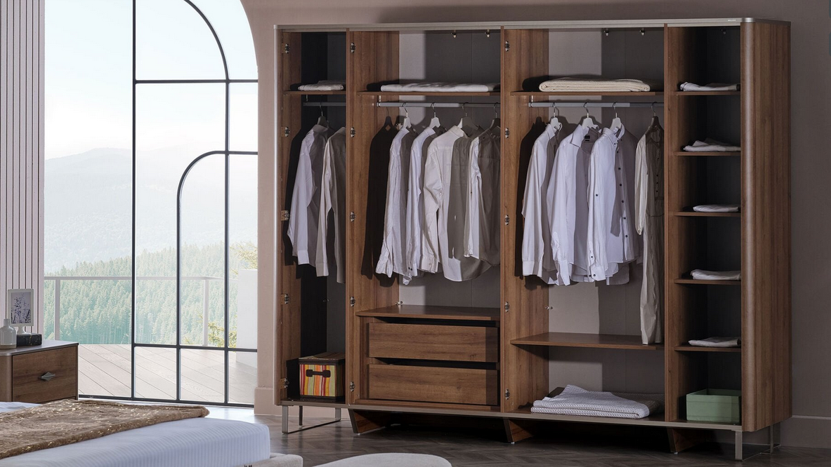 Mirante 6-Door Bedroom Set